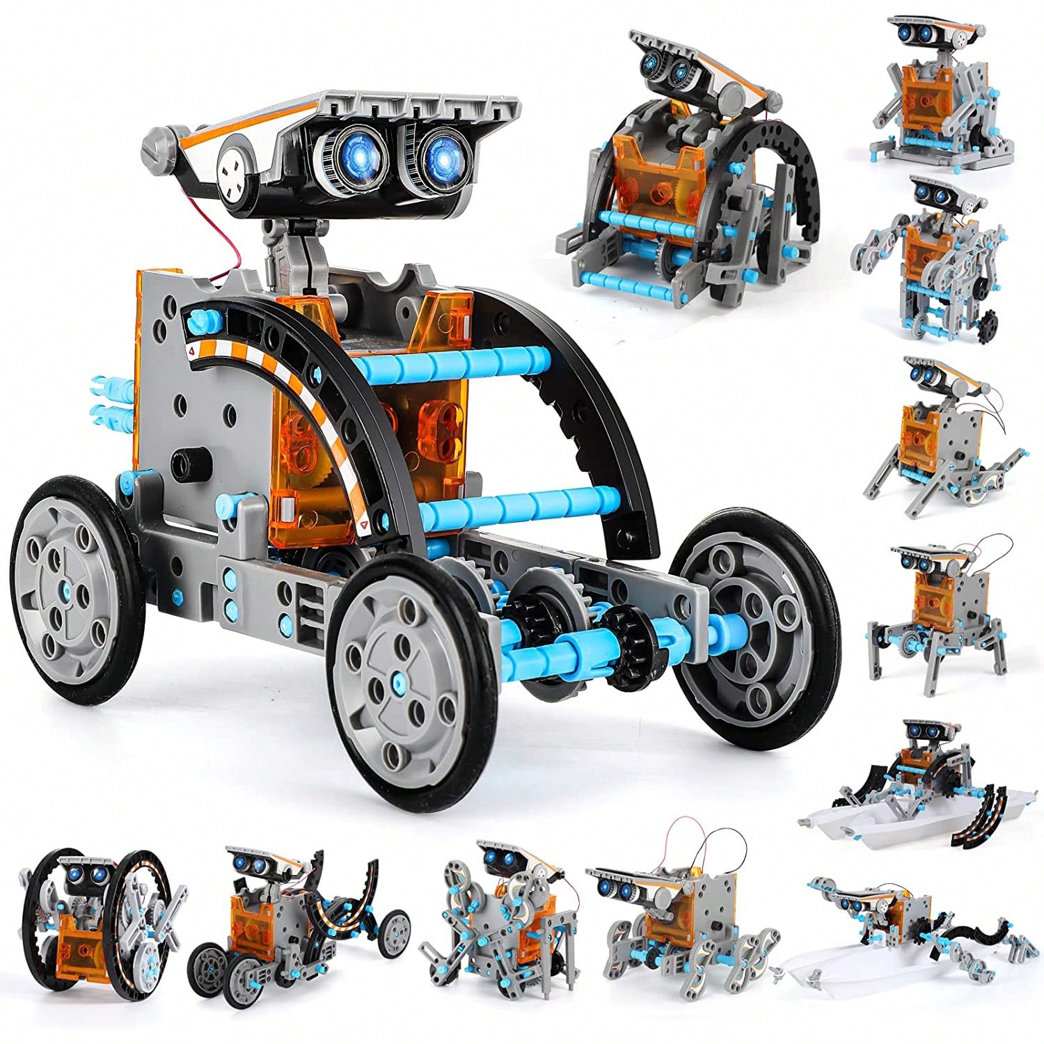 Stem Solar Robot Kit For Kids - Kit de juguetes de robot solar