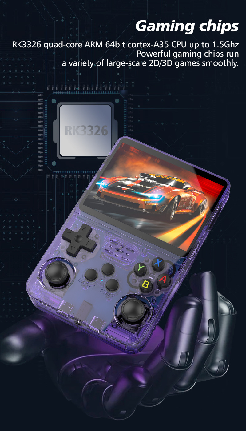 Retro Handheld Game Console R36S - R36S reproductor de juegos portátil Retro,