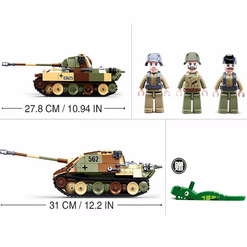 Bloques de Construcción de Tan - Lego Compatible Military Tank reseña y precio