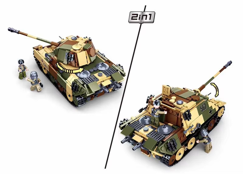 Bloques de Construcción de Tan - Lego Compatible Military Tank reseña y precio