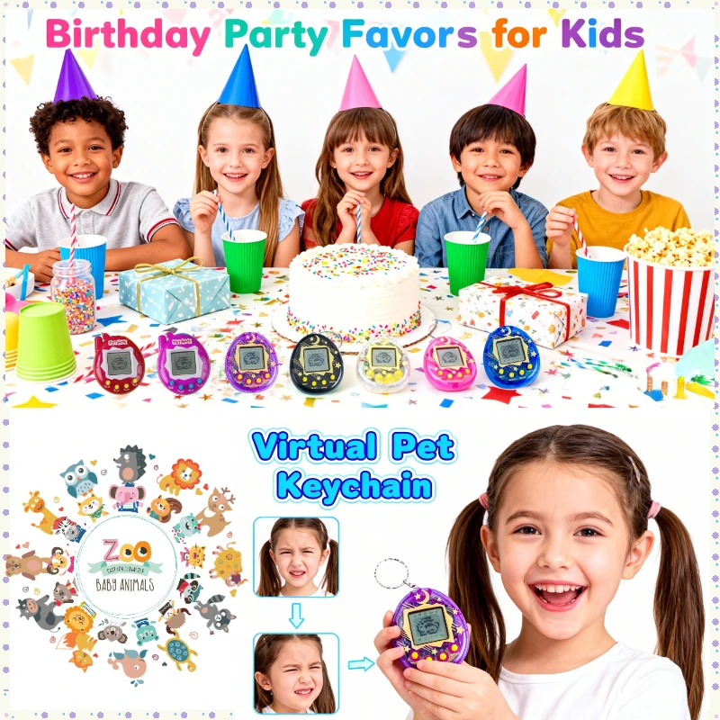 64-6PCS Llavero de Mascota Vir - Tamagotchi Electronic Pet Virtual reseña y precio